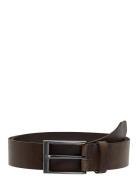 Onsbrad Medium Leather Belt Noos Accessories Belts Classic Belts Brown ONLY & SONS