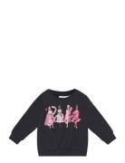 Nmfalma Barbie Sweat Bru Box Sky Tops Sweatshirts & Hoodies Sweatshirts Navy Name It