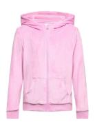 Nkfnajala Ls Vel Card Wh Tops Sweatshirts & Hoodies Hoodies Pink Name It