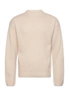 Jorlakewood Knit Crew Neck Bf Ln Tops Knitwear Round Necks Cream Jack & J S