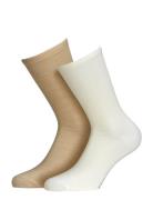 Merino Lifestyle 2-Pack Lingerie Socks Regular Socks Beige Alpacasocks&Co