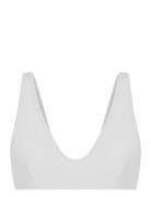 Ayan Bikini Top Swimwear Bikinis Bikini Tops Bandeau Bikinitops White Röhnisch