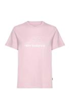 Nb Sport Jersey Graphic T-Shirt Sport T-shirts & Tops Short-sleeved Pink New Balance