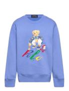 Polo Bear Fleece Sweatshirt Tops Sweatshirts & Hoodies Sweatshirts Blue Ralph Lauren Kids
