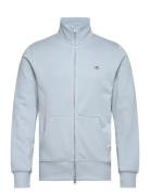 Reg Shield Full Zip Sweat Tops Sweatshirts & Hoodies Sweatshirts Blue GANT