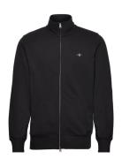 Reg Shield Full Zip Sweat Tops Sweatshirts & Hoodies Sweatshirts Black GANT