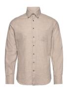 Bs Floyd Casual Slim Fit Shirt Tops Shirts Casual Beige Bruun & Stengade