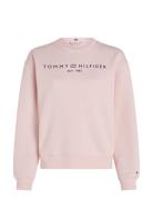 Mdrn Reg Corp Logo C-Nk Swtshrt Tops Sweatshirts & Hoodies Sweatshirts Pink Tommy Hilfiger