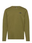 M L/S Simple Dome Tee Sport T-Langærmet Skjorte Khaki Green The North Face