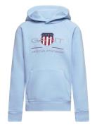 Archive Shield Hoodie Tops Sweatshirts & Hoodies Hoodies Blue GANT