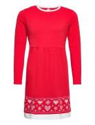 Nightdress Christmas Santa Gin Dresses & Skirts Dresses Casual Dresses Long-sleeved Casual Dresses Red Lindex