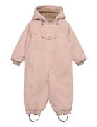 Wisti Fleece Lined Snowsuit. Grs Outerwear Coveralls Snow-ski Coveralls & Sets Pink Mini A Ture