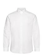 Slhslimrick-Poplin Shirt Ls Noos Tops Shirts Business White Selected Homme