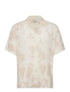 Jjjeff Abstract Print Resort Shirt Ss Tops Shirts Short-sleeved White Jack & J S