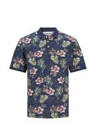 Jjchill Aop Polo Ss Tops Polos Short-sleeved Multi/patterned Jack & J S