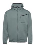 Hooded Full Zip Sweatshirt Sport Sweatshirts & Hoodies Hoodies Green Champion