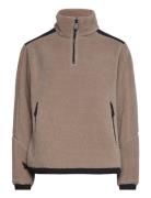 W Gale Pile Half Zip Sport Sweatshirts & Hoodies Fleeces & Midlayers Brown Sail Racing