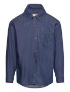 Super Light Denim Classic Shirt Tops Shirts Long-sleeved Shirts Blue Copenhagen Colors