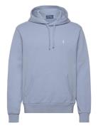 Loopback Fleece Hoodie Tops Sweatshirts & Hoodies Hoodies Blue Polo Ralph Lauren