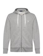 Loopback Fleece Full-Zip Hoodie Tops Sweatshirts & Hoodies Hoodies Grey Polo Ralph Lauren