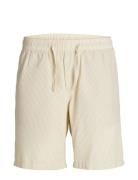 Jpstjaiden Jjpalma Seersucker Short Bottoms Shorts Casual Cream Jack & J S