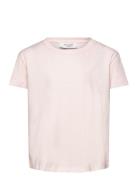 Organic T-Shirt Tops T-Kortærmet Skjorte Pink Rosemunde Kids