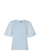 Vmemily Ss O-Neck Top Jrs Ga Tops T-shirts & Tops Short-sleeved Blue Vero Moda