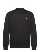 Crew Neck Fly Fleece Sport Sweatshirts & Hoodies Sweatshirts Black Lyle & Scott Sport