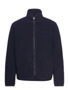 Fleece Zip Jacket Tops Sweatshirts & Hoodies Fleeces & Midlayers Blue GANT