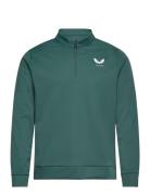 Classic 1/4 Zip Tops Sweatshirts & Hoodies Fleeces & Midlayers Green Castore