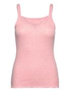 Pointella Trille Top Tops T-shirts & Tops Sleeveless Pink Mads Nørgaard