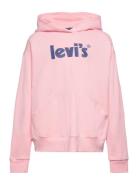 Levi's Square Pocket Hoodie Tops Sweatshirts & Hoodies Hoodies Pink Levi's