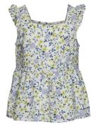 Vmiris Lea Ss Top Wvn Girl Tops T-shirts Sleeveless Multi/patterned Vero Moda Girl