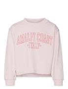 Vmbrenda Ls Slit Sweat Jrs Girl Tops Sweatshirts & Hoodies Sweatshirts Pink Vero Moda Girl