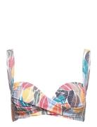 Pe Leaves Medea Top Swimwear Bikinis Bikini Tops Wired Bikinitops Multi/patterned Panos Emporio