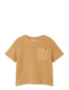 Nmmhonjo Ss Loose Top Lil Tops T-Kortærmet Skjorte Beige Lil'Atelier