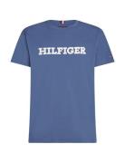 Twill Embroidery Monotype Tee Tops T-Kortærmet Skjorte Blue Tommy Hilfiger