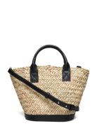 Natural Fibre Basket Bag Bags Small Shoulder Bags-crossbody Bags Beige Mango