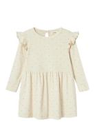 Nmfgago Kea Ls Dress Lil Dresses & Skirts Dresses Casual Dresses Long-sleeved Casual Dresses Yellow Lil'Atelier