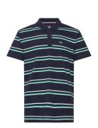 Tjm Reg Essential Stripe Polo Tops Polos Short-sleeved Navy Tommy Jeans