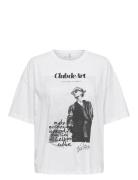 Onlasta Life S/S Cool Top Box Jrs Tops T-shirts & Tops Short-sleeved White ONLY