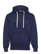 The Rl Fleece Hoodie Tops Sweatshirts & Hoodies Hoodies Navy Polo Ralph Lauren