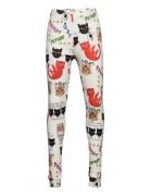 Clairvoyant Cats Aop Leggings Bottoms Leggings Multi/patterned Mini Rodini