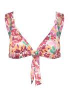 Wide Strap Bikini Top Swimwear Bikinis Bikini Tops Triangle Bikinitops Multi/patterned Gina Tricot