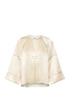 Sia - High Shine Blend Rd Tops Blouses Long-sleeved Beige Day Birger Et Mikkelsen