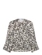 Loreen - Contrast Elements Rd Tops Blouses Long-sleeved Black Day Birger Et Mikkelsen