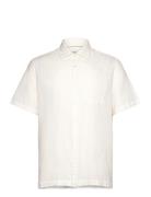 Regular-Fit Linen Shirt With Pocket Tops Shirts Short-sleeved White Mango