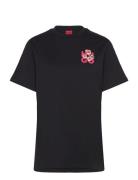 Vintage Tee_10 Tops T-shirts & Tops Short-sleeved Black HUGO