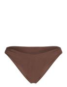 High Leg Bikini Brief Swimwear Bikinis Bikini Bottoms Bikini Briefs Brown Gina Tricot