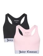 Juicy Couture Crop Top 2Pk Hanging Night & Underwear Underwear Tops Multi/patterned Juicy Couture